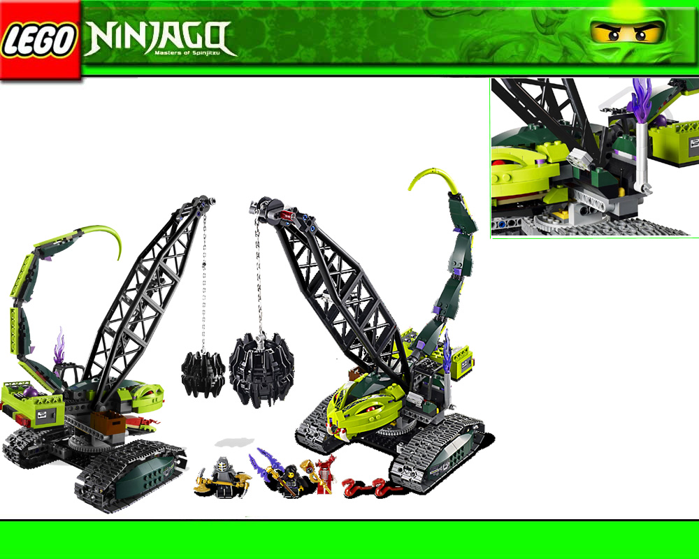 lego ninjago fangpyre wrecking ball