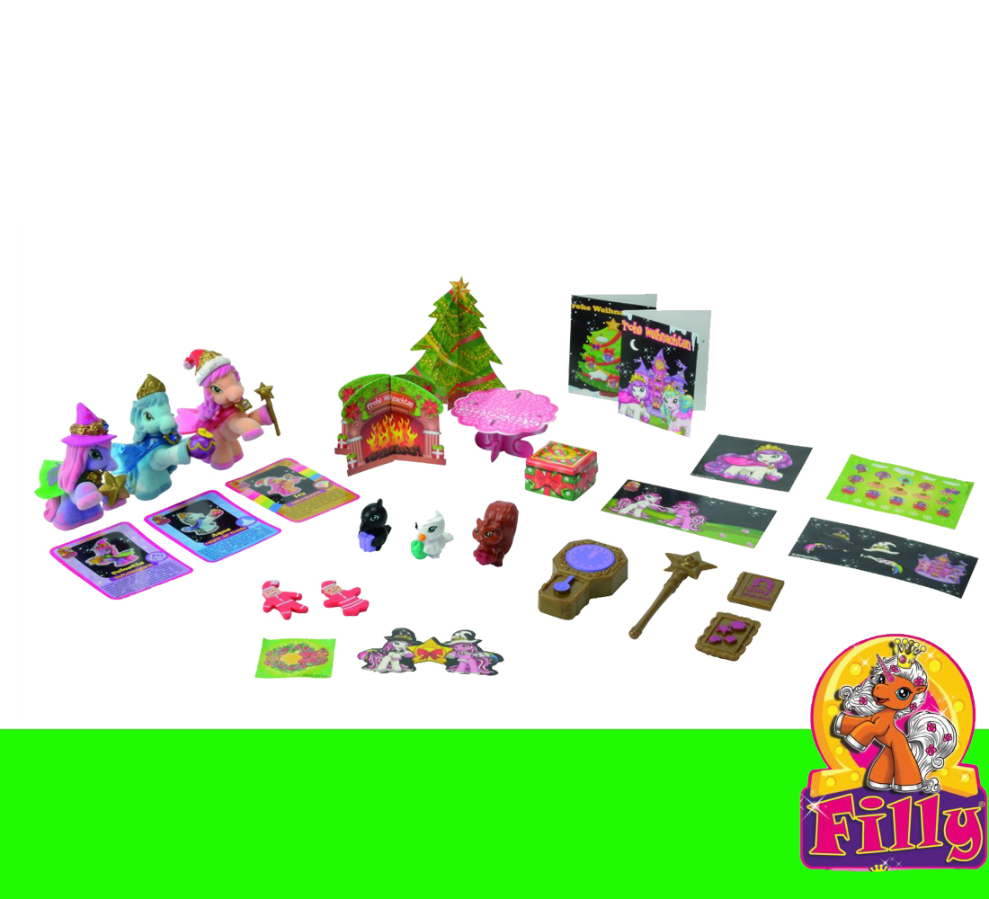 FILLY WITCHY Hexen Adventskalender 3 seltene Pferdchen Einhorn Unicorn