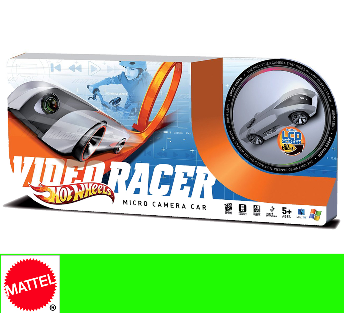 Mattel Hot Wheels Video Racer Fahrzeug Micro Camera Car Coche con