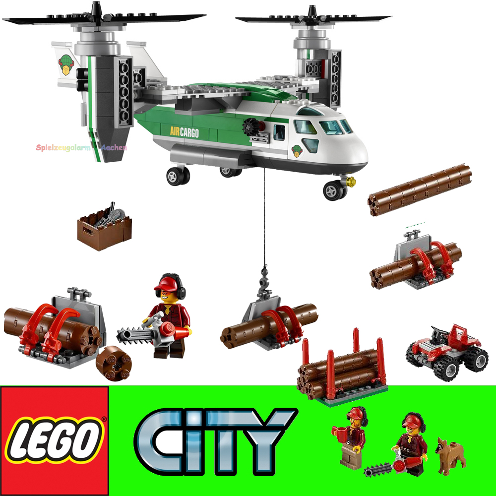 Lego City 60021 Schwenkrotorflugzeug Cargo Heliplane Ebay