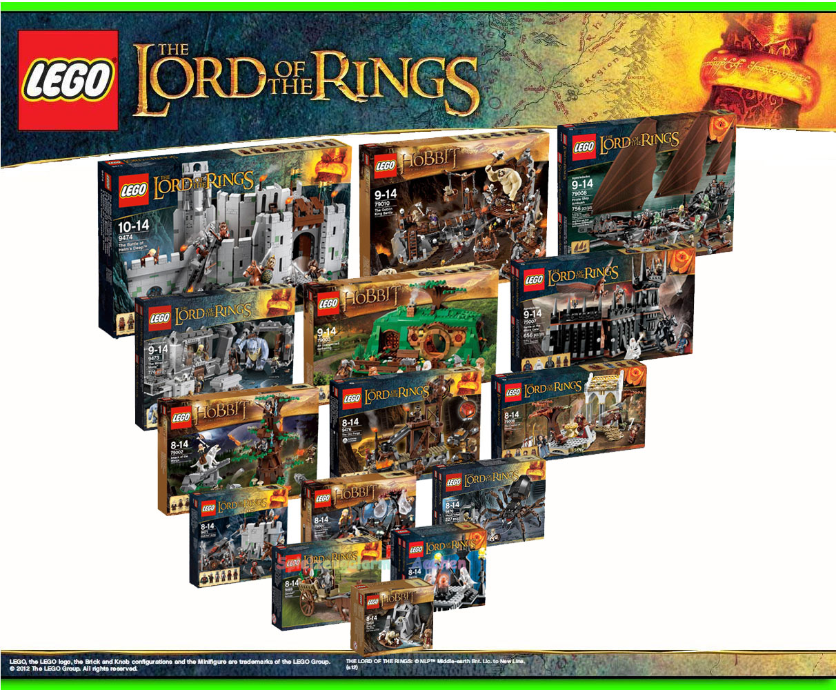 Lego Lord Of The Rings Collection Hobby 9474 79010 79008 9473 79003 ...