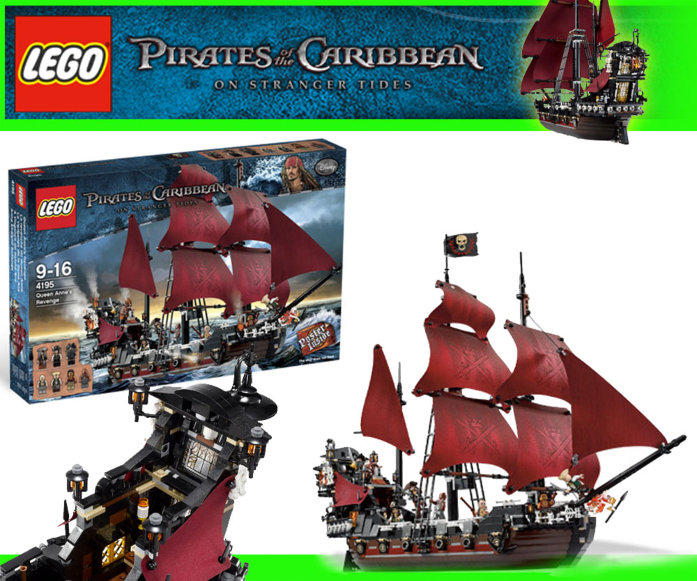 NEW LEGO 4195 Pirates of the Caribbean Queen Anne's Revenge BNISB POTC ...