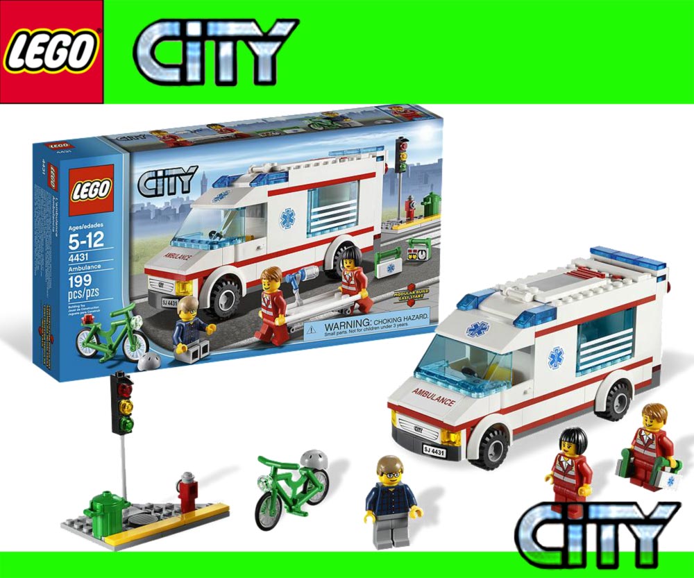 Mach dich mit dem LEGO® City Krankenwagen schnell auf den Weg und hilf ...