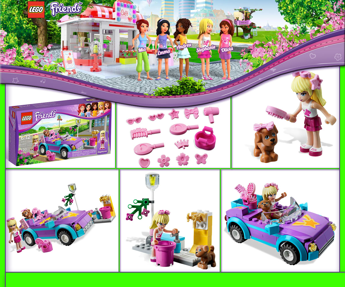 NEW LEGO FRIENDS 3183 Stephanie's cool convertible car Cabrio auto | eBay