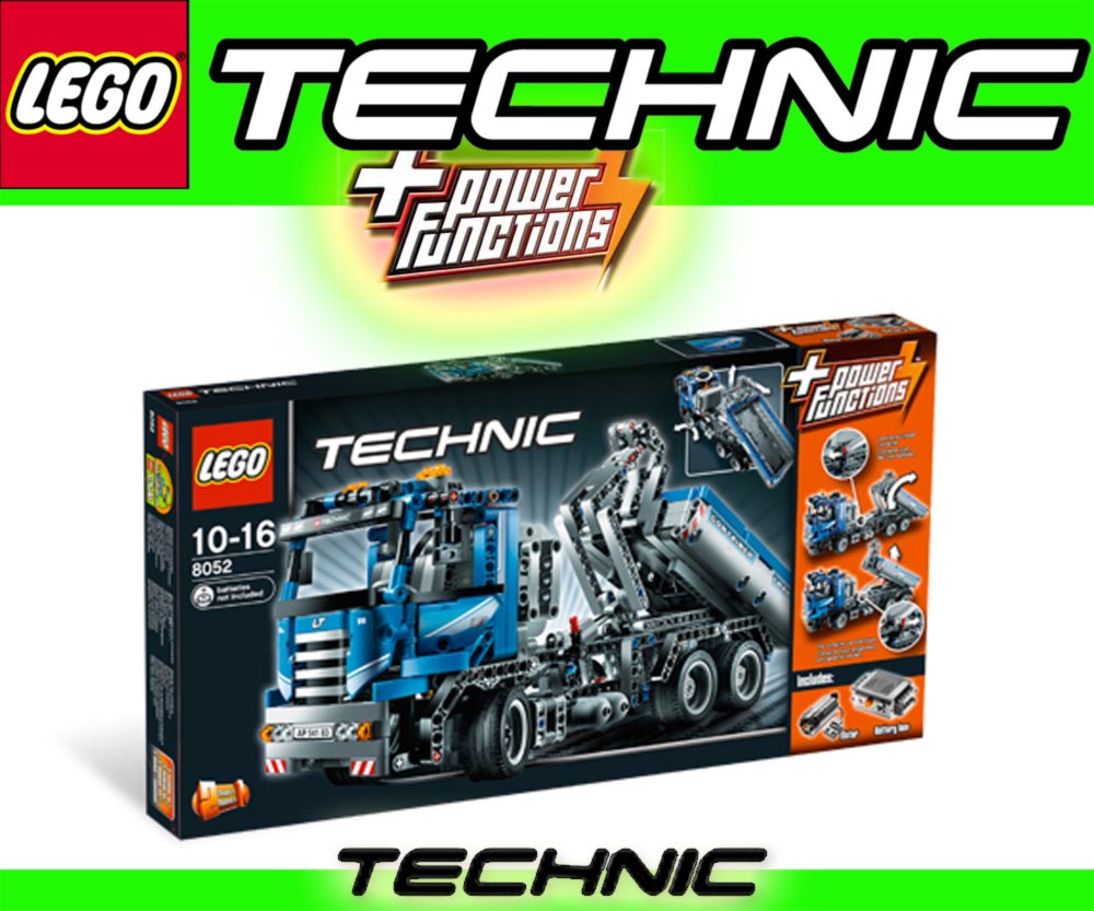 lego technik 8052 container truck gratis duracell