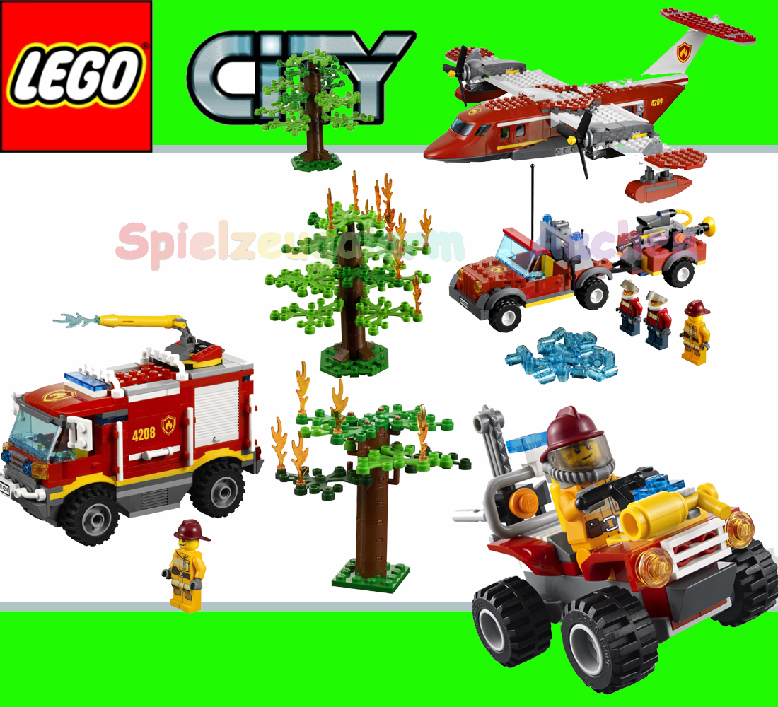 LEGO CITY 66426 Forest Fire Super Pack 4208 4x4 Truck 4209 Plane 4427 ...