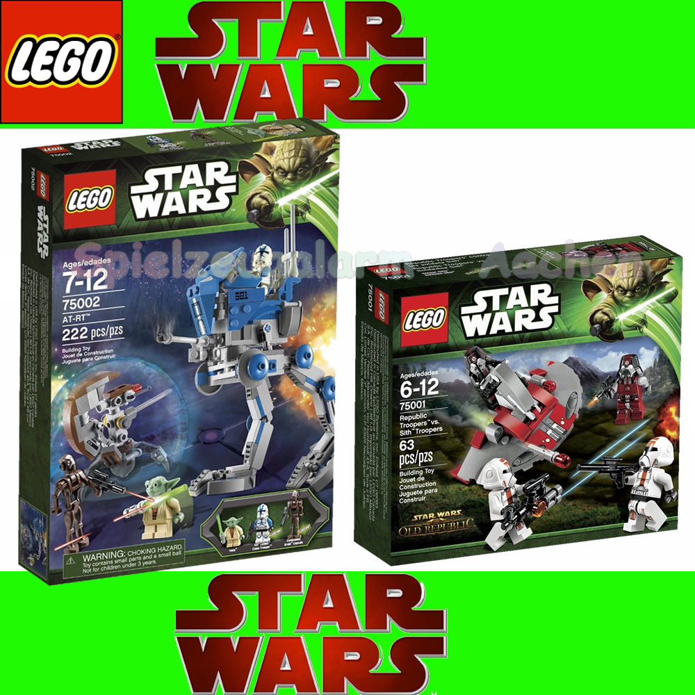 LEGO STAR WARS Set 75001 Clone Troopers Battle Pack 75002 AT RT ...