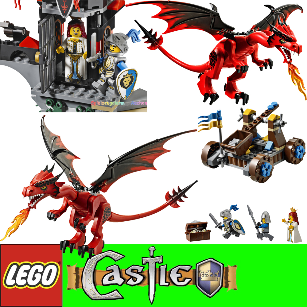 lego castle 70403 drachen tor dragon mountain la capture du