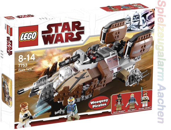 Lego Star Wars 7753 Pirate Tank Obi-Wan Kenobi Hondo Ohnaka ...