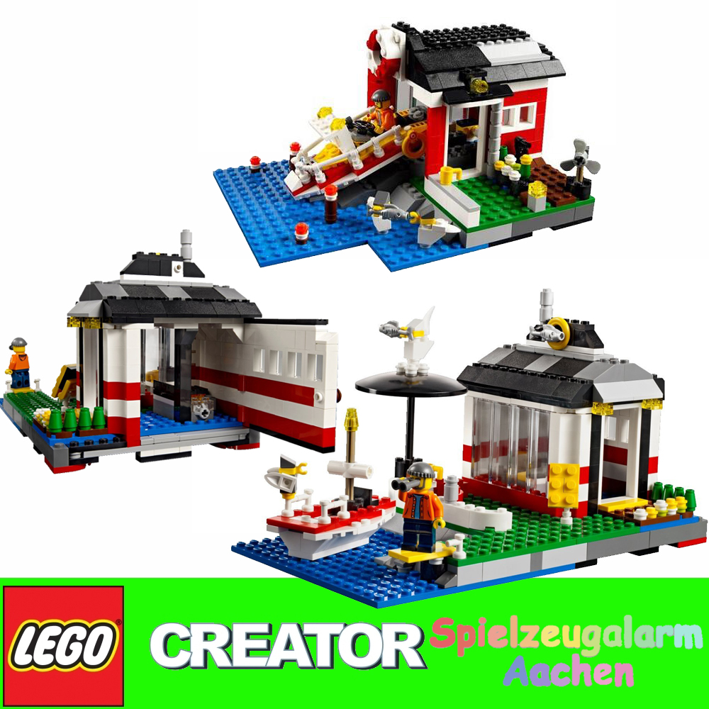 LEGO CREATOR 5770 Lighthouse 3 in 1 models Iceland Lighthouse with boat