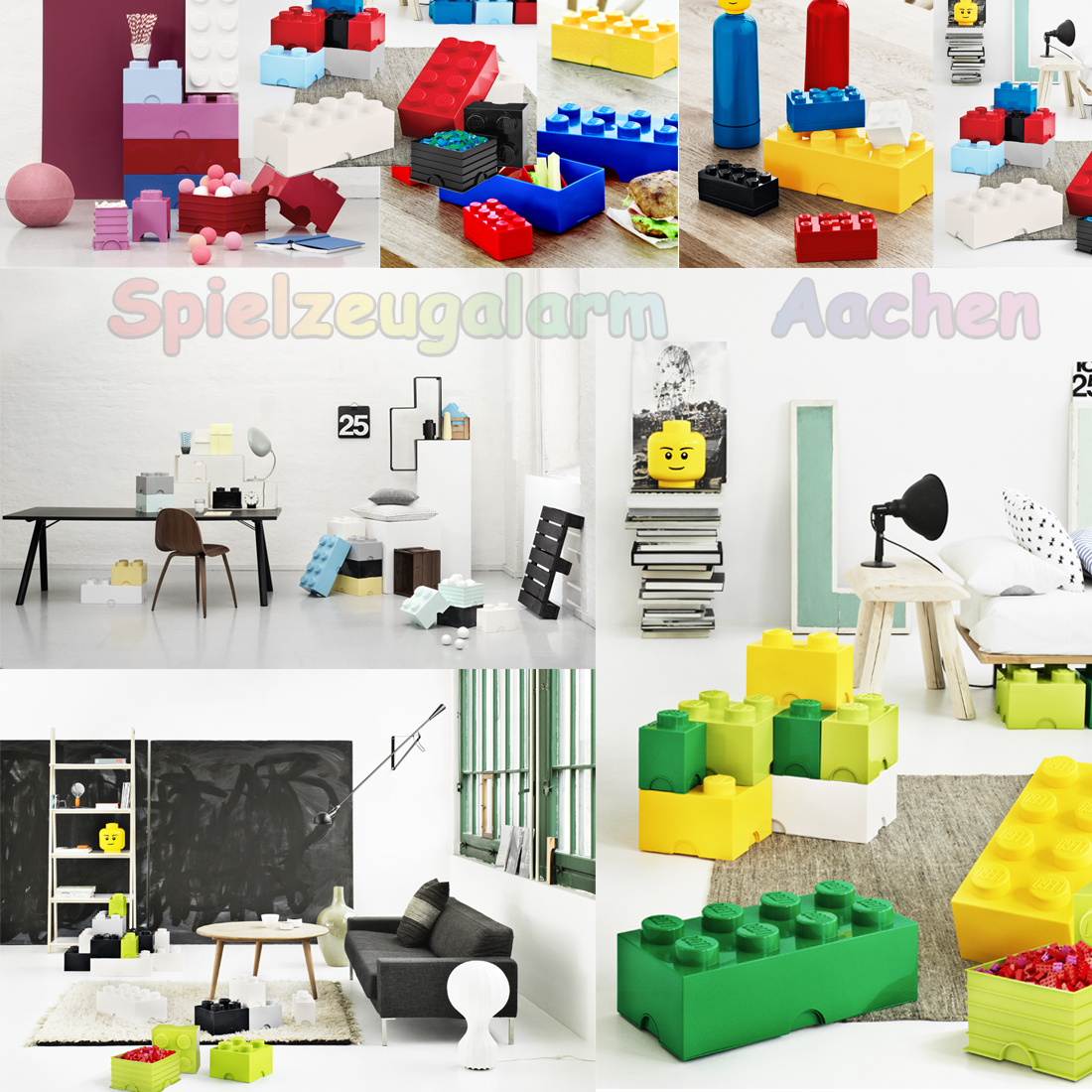 LEGO Storage Brick 4-8er Stein XXL Aufbewahrungsdose Kiste Box Stapelbar Noppe