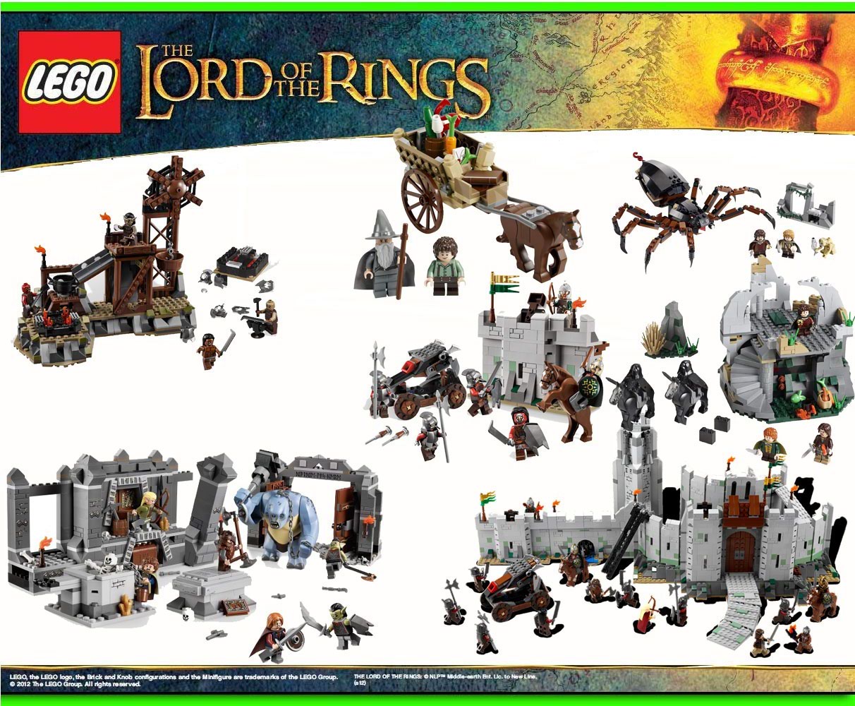 LEGO LORD OF THE RINGS EXCLUSIV 7 COLLECTION 9476 9474 9473 9472 9471 ...